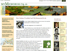 Tablet Screenshot of mymemorial24.de